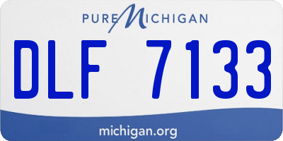 MI license plate DLF7133