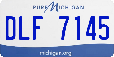 MI license plate DLF7145