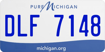 MI license plate DLF7148