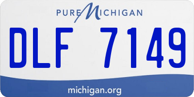 MI license plate DLF7149