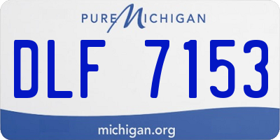 MI license plate DLF7153