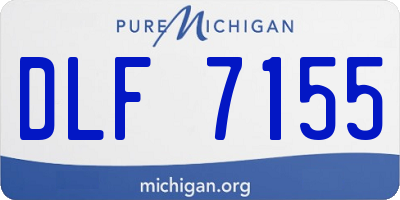 MI license plate DLF7155
