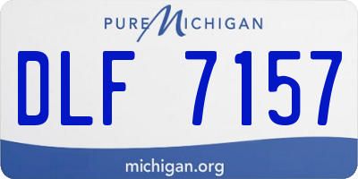 MI license plate DLF7157