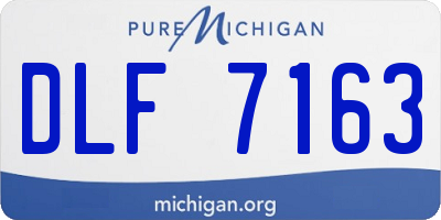 MI license plate DLF7163