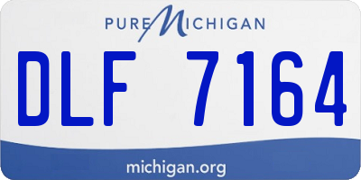 MI license plate DLF7164
