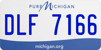 MI license plate DLF7166
