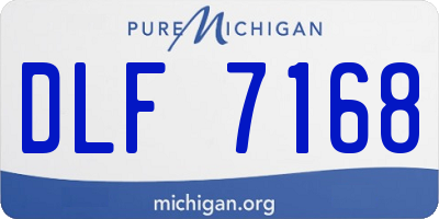 MI license plate DLF7168
