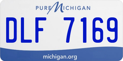 MI license plate DLF7169