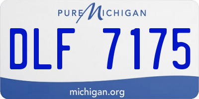 MI license plate DLF7175