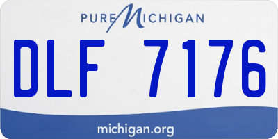 MI license plate DLF7176