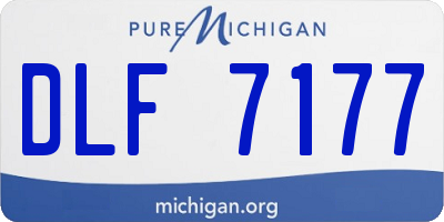 MI license plate DLF7177