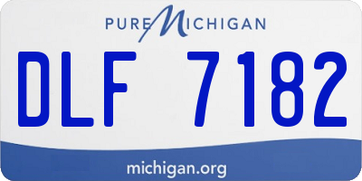 MI license plate DLF7182
