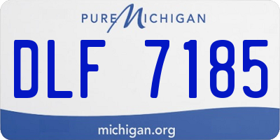 MI license plate DLF7185