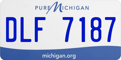 MI license plate DLF7187