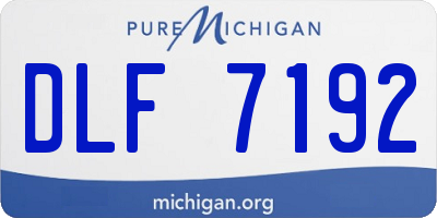 MI license plate DLF7192