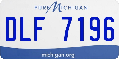 MI license plate DLF7196