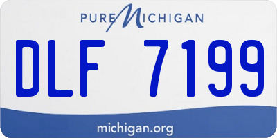 MI license plate DLF7199