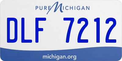 MI license plate DLF7212