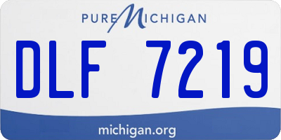 MI license plate DLF7219