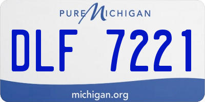 MI license plate DLF7221