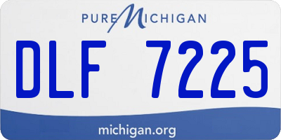 MI license plate DLF7225