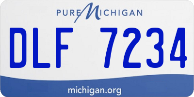 MI license plate DLF7234
