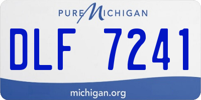 MI license plate DLF7241