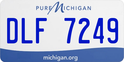 MI license plate DLF7249