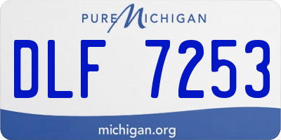 MI license plate DLF7253