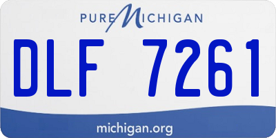 MI license plate DLF7261