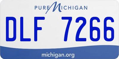 MI license plate DLF7266