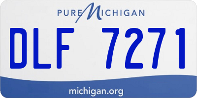 MI license plate DLF7271