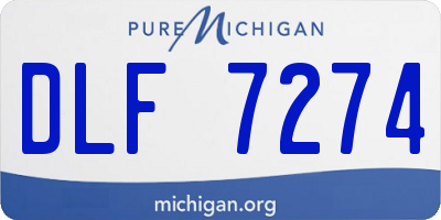 MI license plate DLF7274
