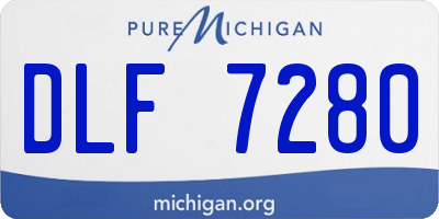 MI license plate DLF7280