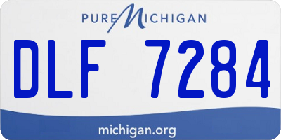 MI license plate DLF7284
