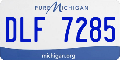 MI license plate DLF7285