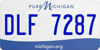 MI license plate DLF7287
