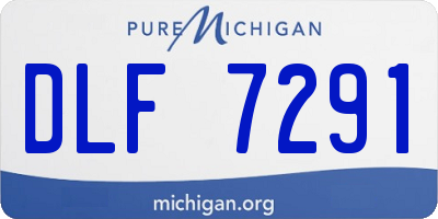 MI license plate DLF7291