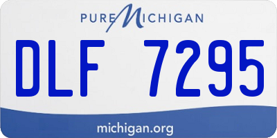 MI license plate DLF7295