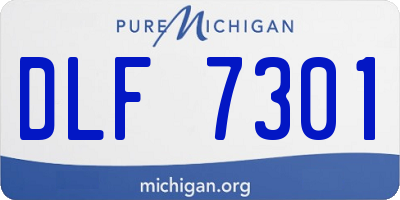 MI license plate DLF7301