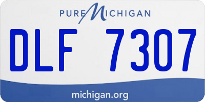 MI license plate DLF7307