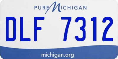 MI license plate DLF7312