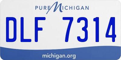 MI license plate DLF7314