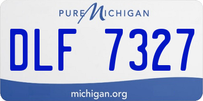 MI license plate DLF7327