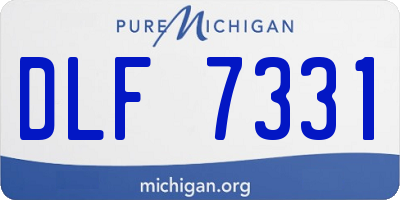 MI license plate DLF7331