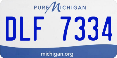 MI license plate DLF7334
