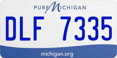 MI license plate DLF7335