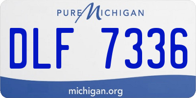 MI license plate DLF7336