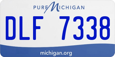 MI license plate DLF7338