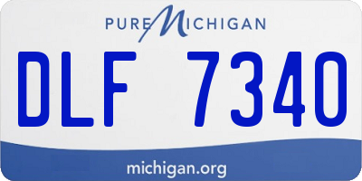 MI license plate DLF7340